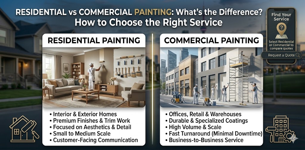 Residential vs Commercial Painting