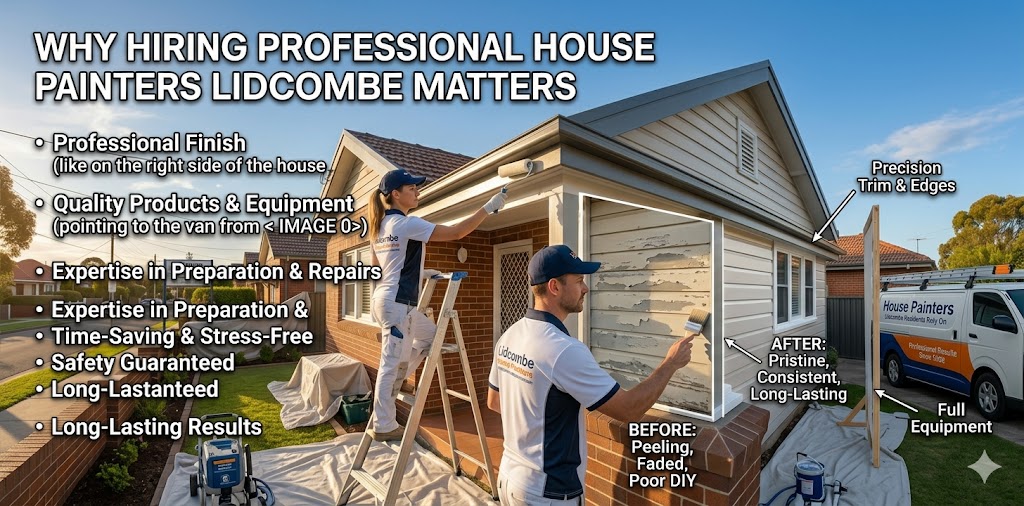 Why Hiring Professional House Painters Lidcombe Matters